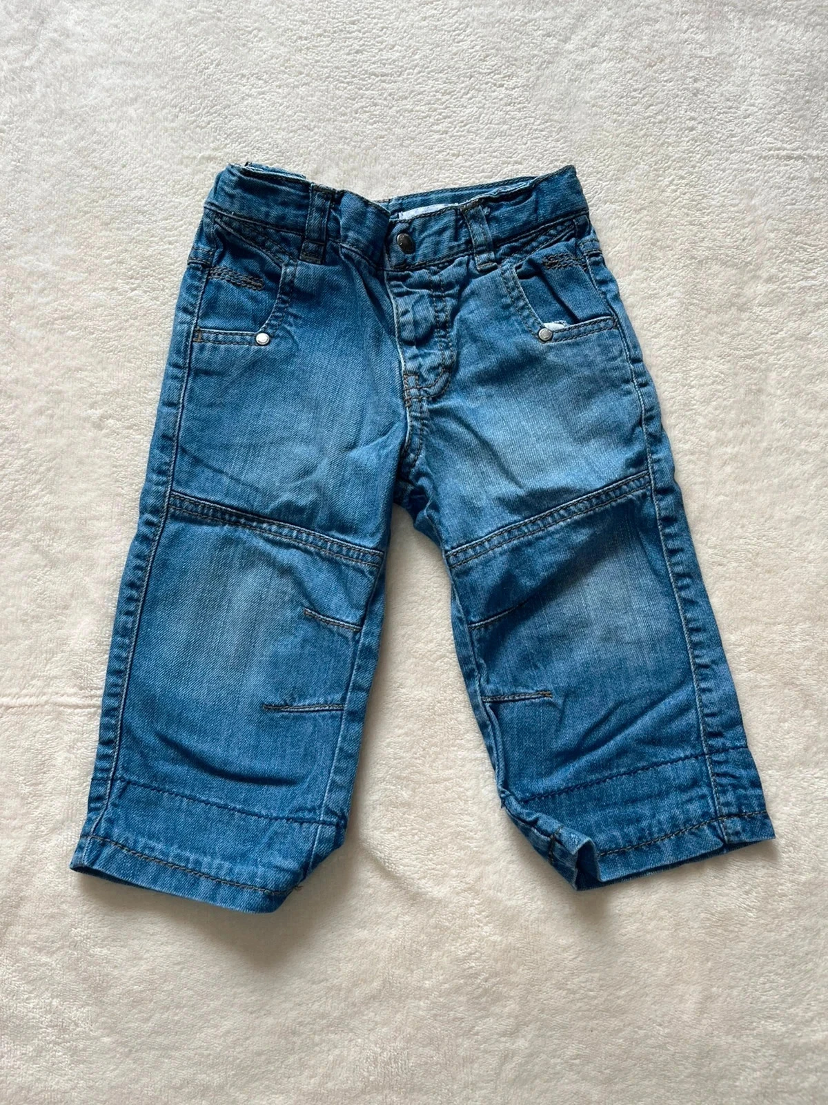 Lot van 3 baby jeans 12 maanden trendy look ✊♥ – photo 2